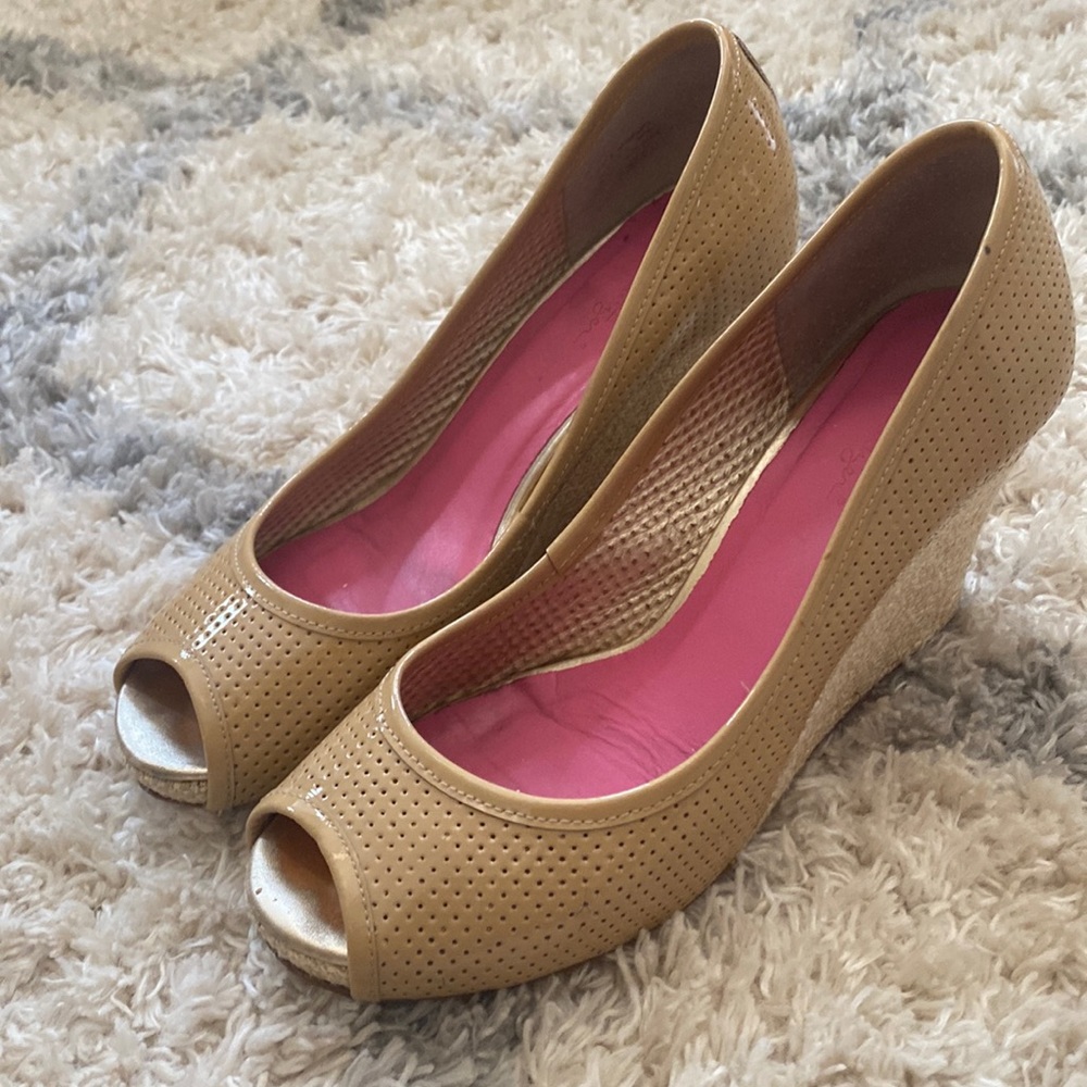 Lilly Pulitzer Resort Chic Peep Toe Wedges